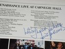 RENAISSANCE Live at Carnegie Hall ORIG UK 1976 EX LPs (SIGNED BY ANNIE HASLAM)