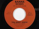 Funk/Sweet Soul 45 VON RYAN EXPRESS You Don't Know SANNS HEAR