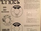 The Lyrics 1959-1960 Recordings Chicano Latin Soul Tejano Record LP Dimas Garza