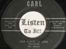 Rite MI Honky Tonk Bopper 45 PAL BRADY Our Album Of Love / How Can I CARL hear