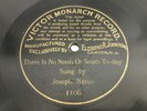 10Inch 1901 Victor Monarch Record #3108 By Joseph Natus- Tenor Vocal