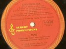AC/DC - Back In Black RARE Aussie/OZ ORIGINAL RED/yellow Albert Label  -1980-
