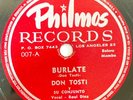 Don Tosti 78 RPM 10 Inch Record Chinito, Chinito / Burlate V+