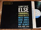 Cannonball Adderley Miles Davis Somethin Else EX  NY Ear Blue Note lp Art Blakey
