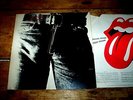 THE ROLLING STONES ( STICKY FINGERS ) vinyl LP w/ ORIG inner WORKING zipper VG++