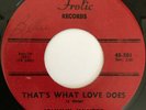 JOHNNY WINTER That's What Love Does TEXAS R&B ROCKER 45 hear