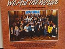 WE ARE THE WORLD the historic recording USA AFRICA disco 45 giri LP
