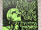 Chaos UK Burning Britain EP Original 1st Press Riot City Single 1982 Excellent