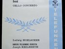 Dvorak: Cello Concerto - Ludwig Hoelscher **Telefunken SMA 9 Stereo ED1 LP**