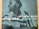 LIGHTNIN HOPKINS Last Night Blues PRESTIGE Bluesville LP OG RVG lightning VG+