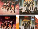 KISS - DESTROYER & LOVE GUN; Colored Vinyl; Trans Orange & Tangerine/Aqua Splat