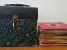 Vintage DECCAFILE 45 RPM Record Holder Carrying Case w/ 45 Records (See List)