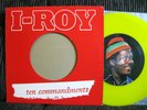 I-ROY ten commandments (Bob Marley Exodus VERSIONS) Picture-LP VIRGIN orig. 1980