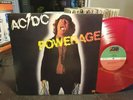 AC/DC - POWERAGE  VERY RARE 1978 RED VINYL CANADIAN ONLY ATLANTIC KSD 19180