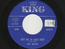 '60 R&B Shouter ROY BROWN Ain't Got No Blues Today/Adorable One KING M- HEAR