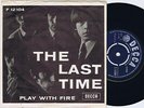 THE ROLLING STONES The Last Time Danish 45PS 1965 Blank Back (P) 1965 Decca 7