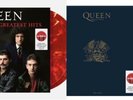 QUEEN - GREATEST HITS Vol I & II; 2 Ruby Blend LPs and 2 Blue LPs, COLLECTIBLE