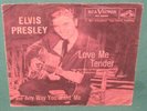 Elvis Presley RCA 47-6643 Love Me Tender 45 W/ Dark Pink Sleeve Original 1956