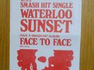 THE KINKS *  POP-ART FLIER FOR 'WATERLOO SUNSET' JUNE 1967 * EX