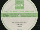 BB KING SCOTTY MOORE BBC TRANSCRIPTION GUITAR GREATS  2XLP BLUES ELVIS