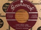 PEANUTS  WILSON - CAST IRON MAN / YOU'VE LOVE BRUNSWICK 9-55039, 45 RPM, 1957
