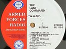 W.A.S.P. The Last Command / ASIA RARE AFRTS Armed Forces Radio DJ LP NM Metal