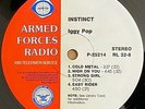Iggy Pop-Instinct / Pat Benatar RARE AFRTS Armed Forces Radio DJ LP NM