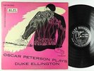 Oscar Peterson - Plays Duke Ellington LP - Clef David Stone Martin Mono DG