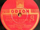 Abendroth. Brahms (Symphony 4). Odeon O-50 225/30 (6). NM(-)
