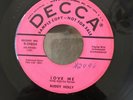 Buddy Holly 45 Love Me Blue Days- Black Nights Decca 9-29854 Pink Label Promo