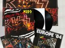 KISS RARE LIVE 2 LP BLACK VINYL COPENHAGEN DENMARK 1984 INCLUDING LARGE POSTER