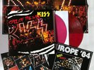 KISS RARE 2 LP RED VINYL COPENHAGEN DENMARK 1984 INCLUDING LARGE POSTER