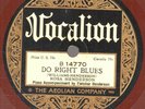 140g5.  Rosa Henderson - Do Right Blues & I'm Charleston Crazy - Vocalion 14770