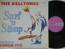 THE DELLTONES *SURF'N'STOMP* 1964 OZ LEEDON SURF HOT-ROD GARAGE BEAT MONO LP EX-