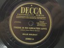 Billie Holiday Solitude / There Is No Greater Love  Decca 23853 10