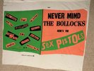 SEX PISTOLS - NEVER MIND BOLLOCKS - BANNER ORIG USA 1977 PROMO PUNK NEW WAVE