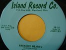 BILL BROWNING & HIS ECHO VALLEY BOYS - Breaking Hearts - 45rpm Vinyl Record