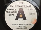Rare Mod / Northern Soul 45 NELLA DODDS 'Finders Keepers' Pye Int Demo VG+ / EX