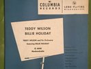 33 RPM 10” TEDDY WILSON BILLIE HOLIDAY COLUMBIA CL 6040