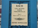 Valois MB 326 BACH Cello Suites 1 & 2 Henri Honegger  Stereo French LP
