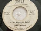 JED RECORDS Sweet William Bring It On Home I Can Hear My Baby 45 Record Tested