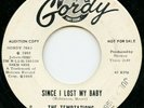 TEMPTATIONS on Gordy —SINCE I LOST MY BABY— northern soul 45 | WHITE LABEL PROMO