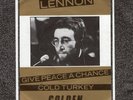 JOHN LENNON   Give Peace A Chance/Cold Turkey   Rare 1984 UK 2-trk 7