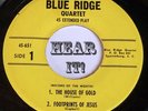 50s Southern Gospel Bopper EP 45 BLUE RIDGE QUARTET The House of Gold +3 hear
