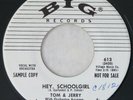 BIG 613 Tom & Jerry Orig PROMO Rock n Roll Mint Minus Hey Schoolgirl