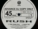 RUSH - Time Stand Still - WHITE LABEL PROMO - UK 1987 - Vertigo ?– RUSH 1312 DJ