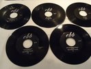 5 45 rpm Records Ebb label / Doo Wop 1950s Hollywood Flames JJ Jones Georgettes