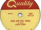 1957 CHUCK BERRY Rock’n Roll 78 RPM Record. Rock and Roll Music