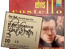 Elvis Costello, rare signed concert ticket + Punch The Clock LP EX/EX
