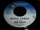RARE Surf Garage 45 JAN DAVIS WATUSI ZOMBIE Holiday Records